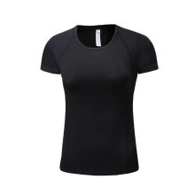 Logotipo de impresión sublimada Precio de fábrica personalizado Camiseta de mujer Dry Fit